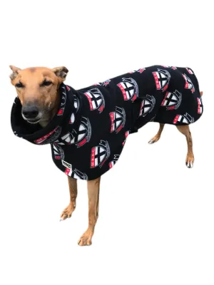 AFL St Kilda inspired greyhound coat deluxe style double polar fleece washable