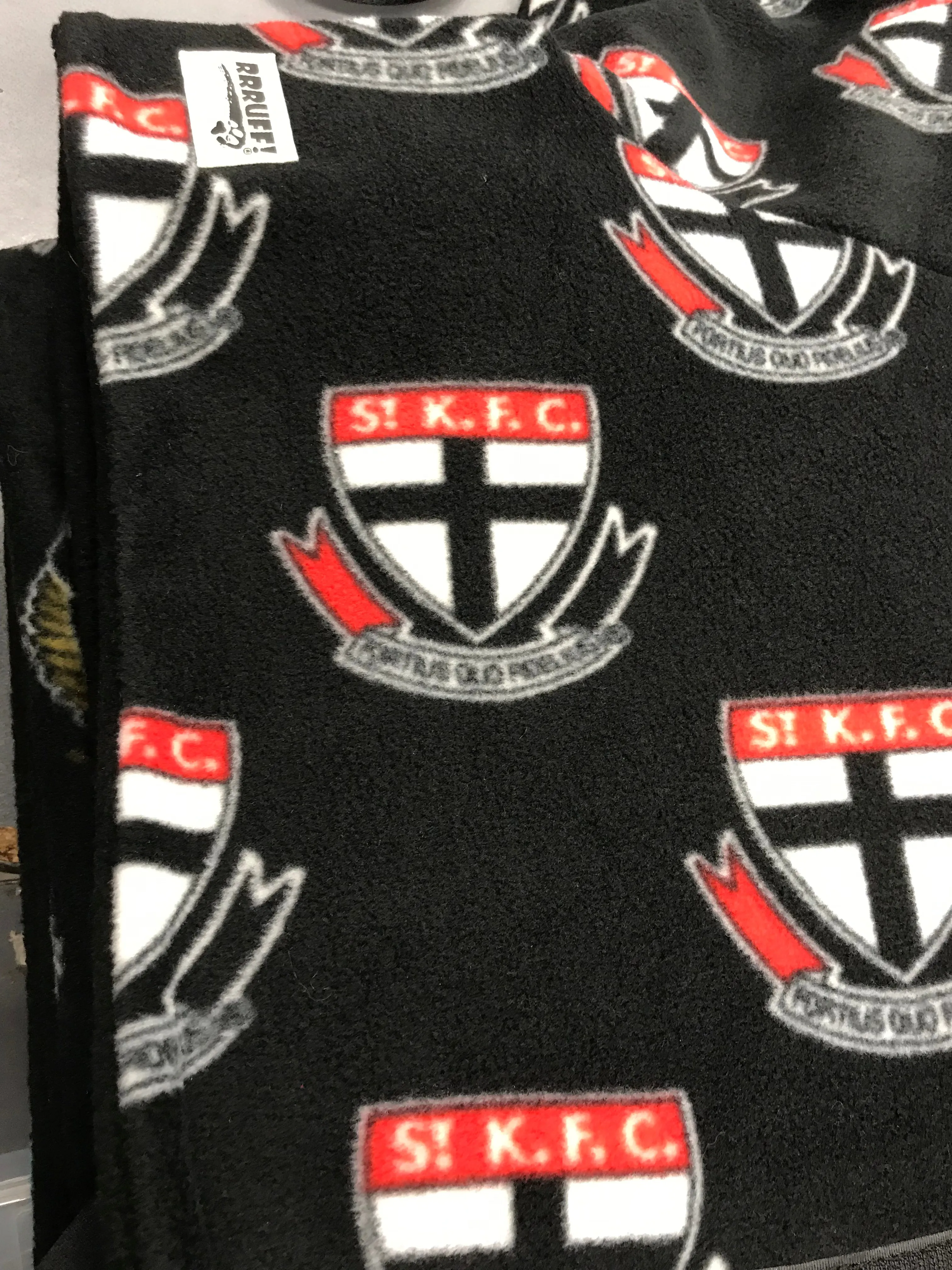 AFL St Kilda inspired greyhound coat deluxe style double polar fleece washable