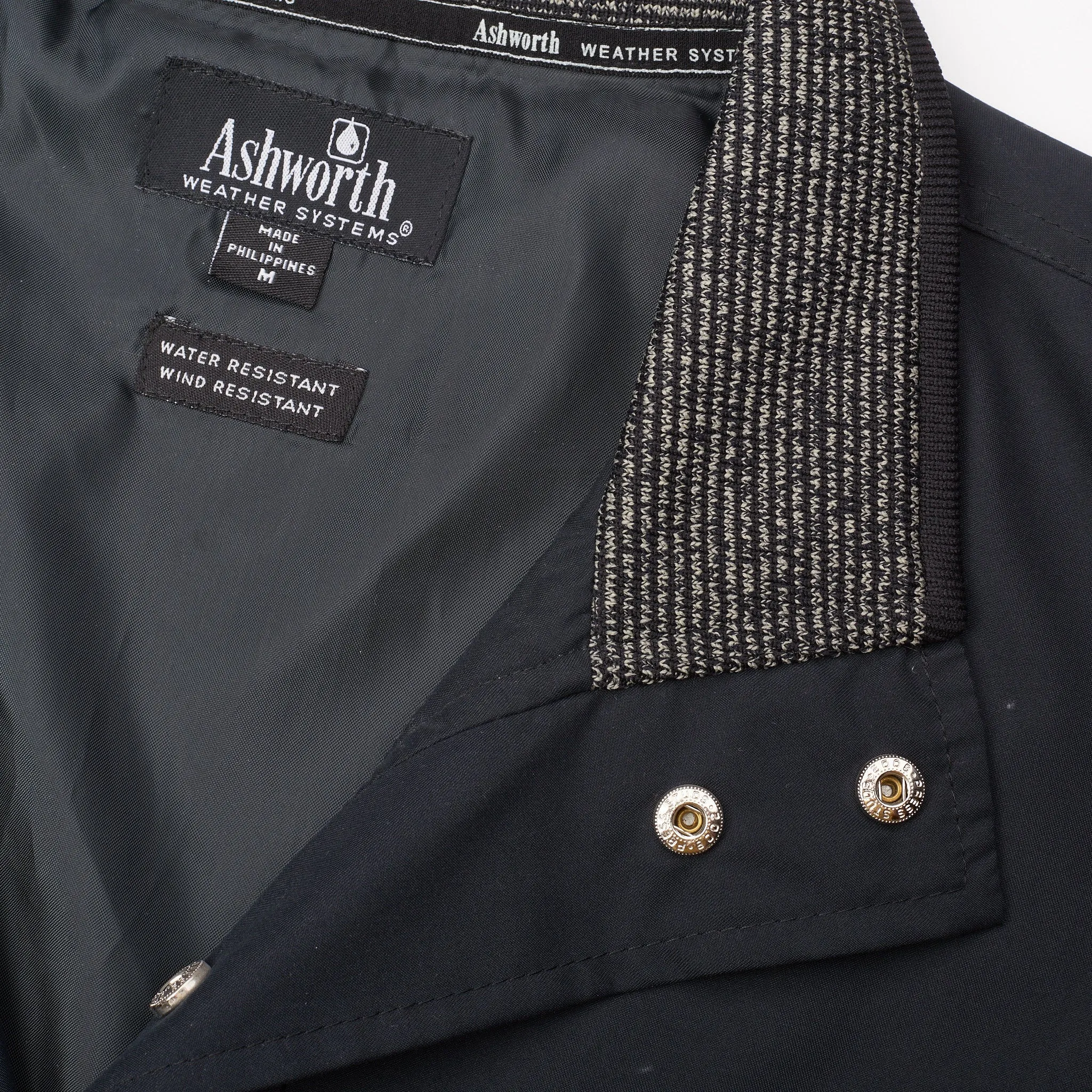 ASHWORTH Weather Systems Water & Wind Resistant Golf Pullover Jacket Size M