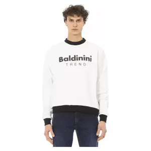 Baldinini Trend White Cotton Men's Sweater