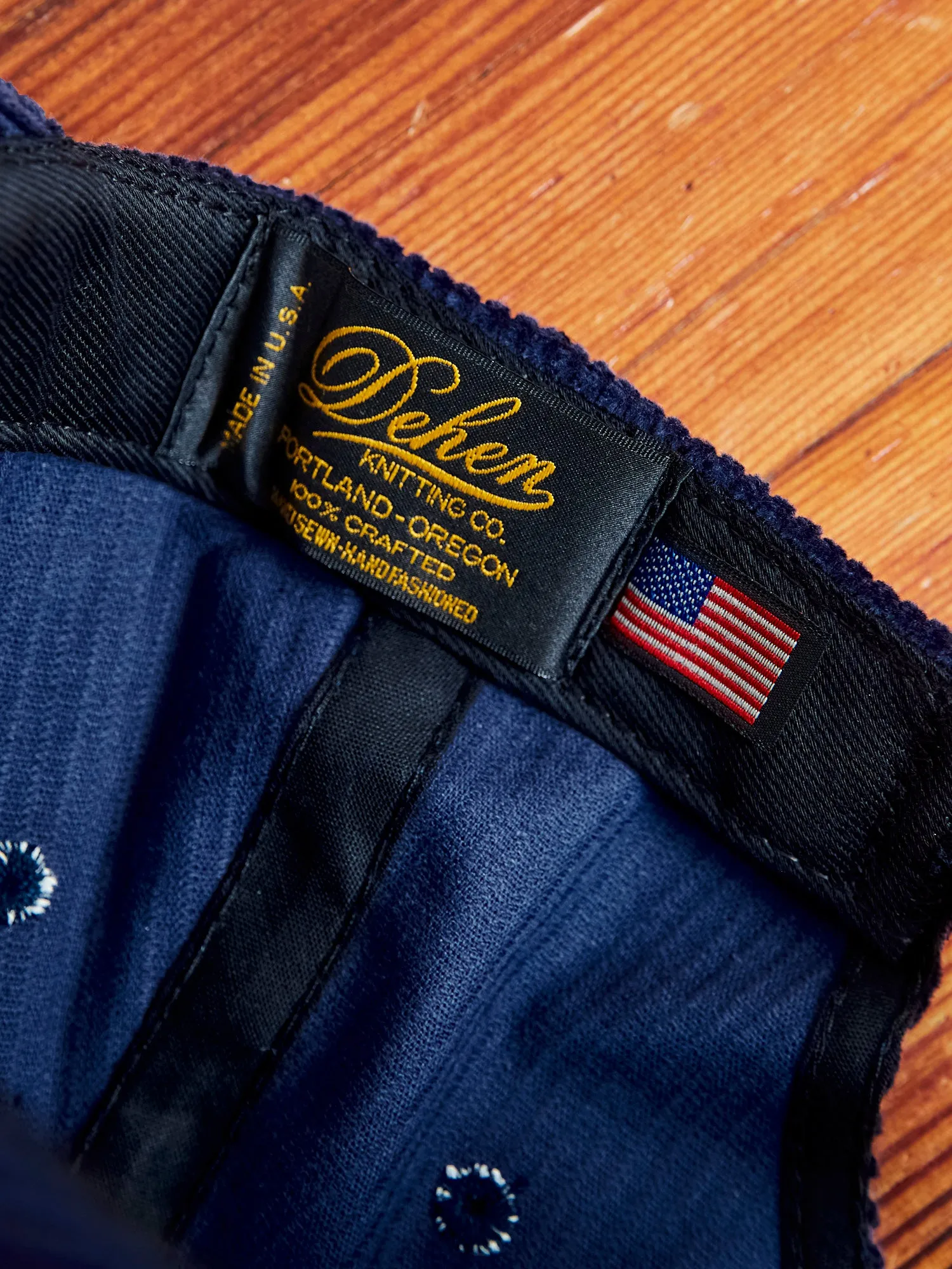 Baseball Hat in Navy Corduroy