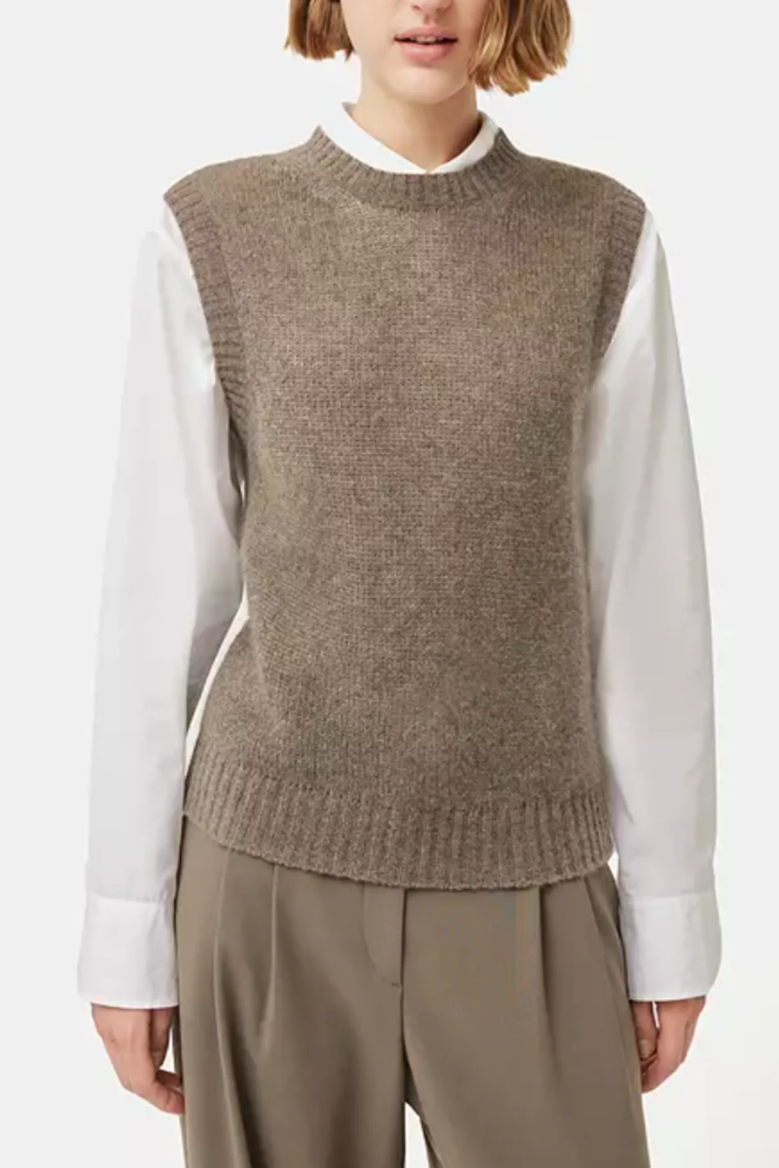 Cashmere Crew Neck Tank