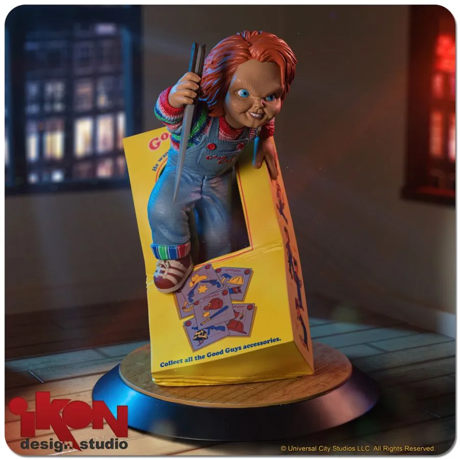 Child's Play - Chucky Breaking Free From Box PVC Statue