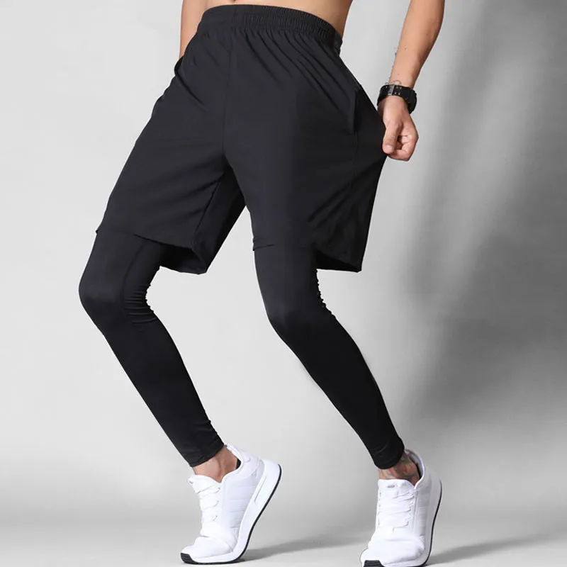 Don’t Abuse Me. I’ll Cum Letter Graphic Print 2 in 1 Gym Workout With Leggings