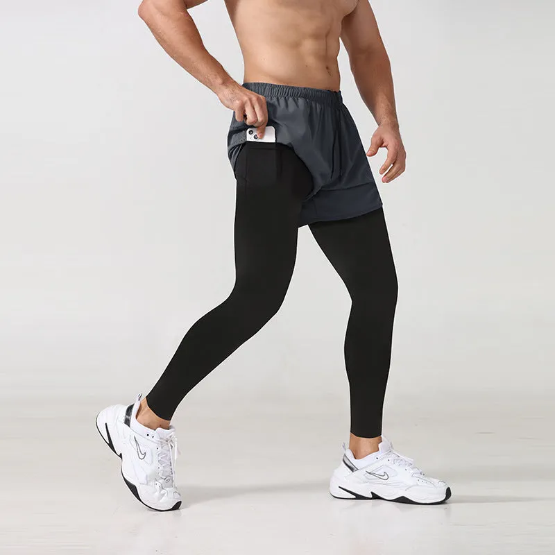 Don’t Abuse Me. I’ll Cum Letter Graphic Print 2 in 1 Gym Workout With Leggings