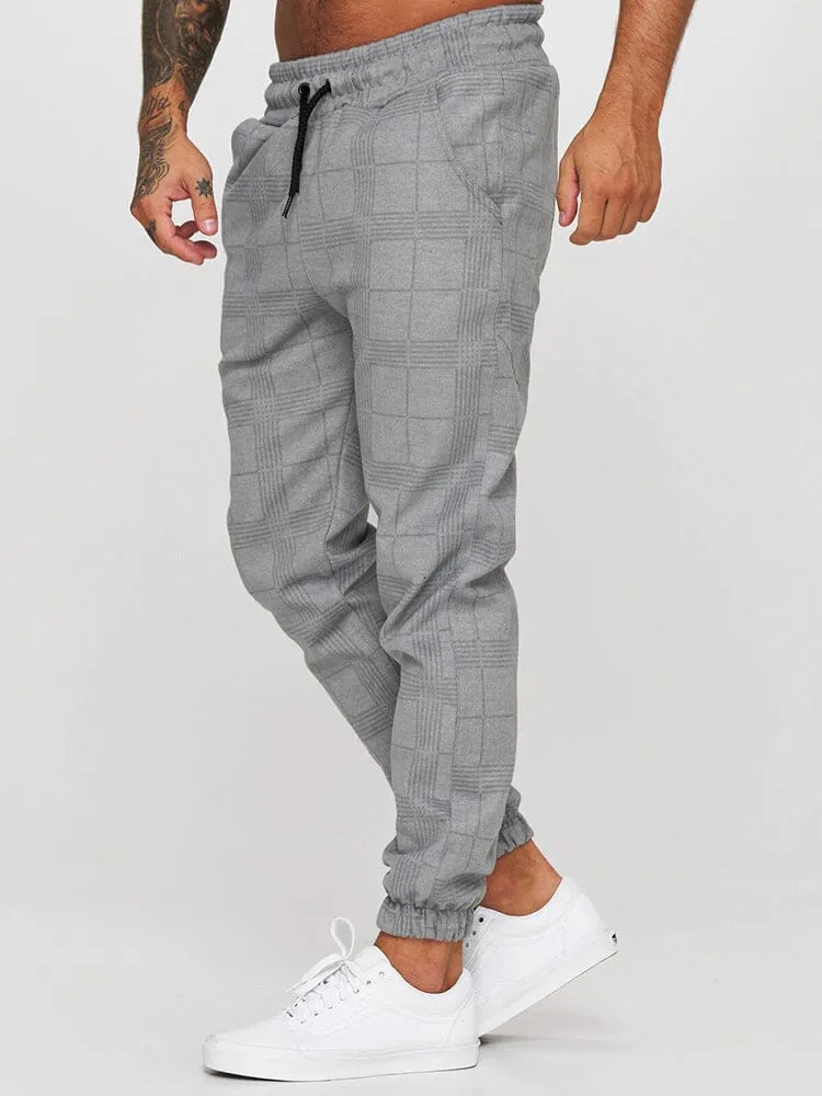 fitness casual printed drawstring pants