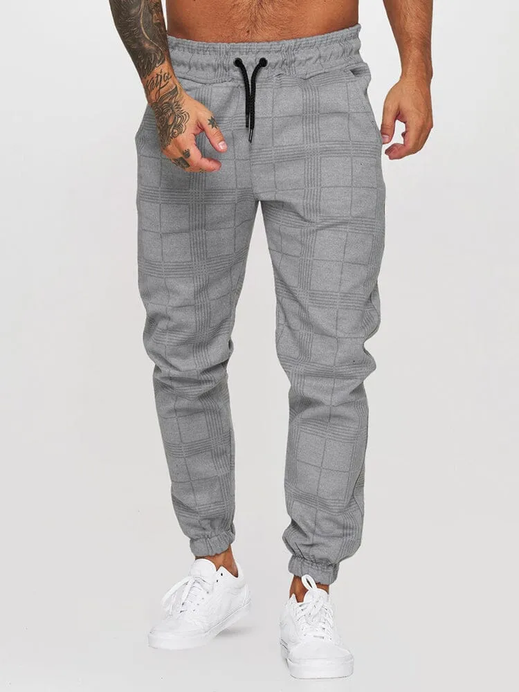 fitness casual printed drawstring pants