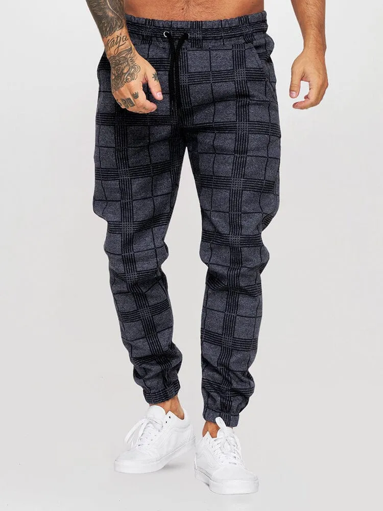 fitness casual printed drawstring pants