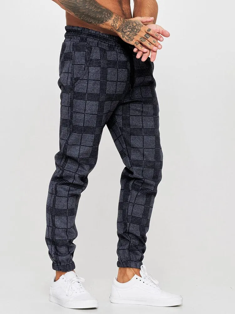 fitness casual printed drawstring pants
