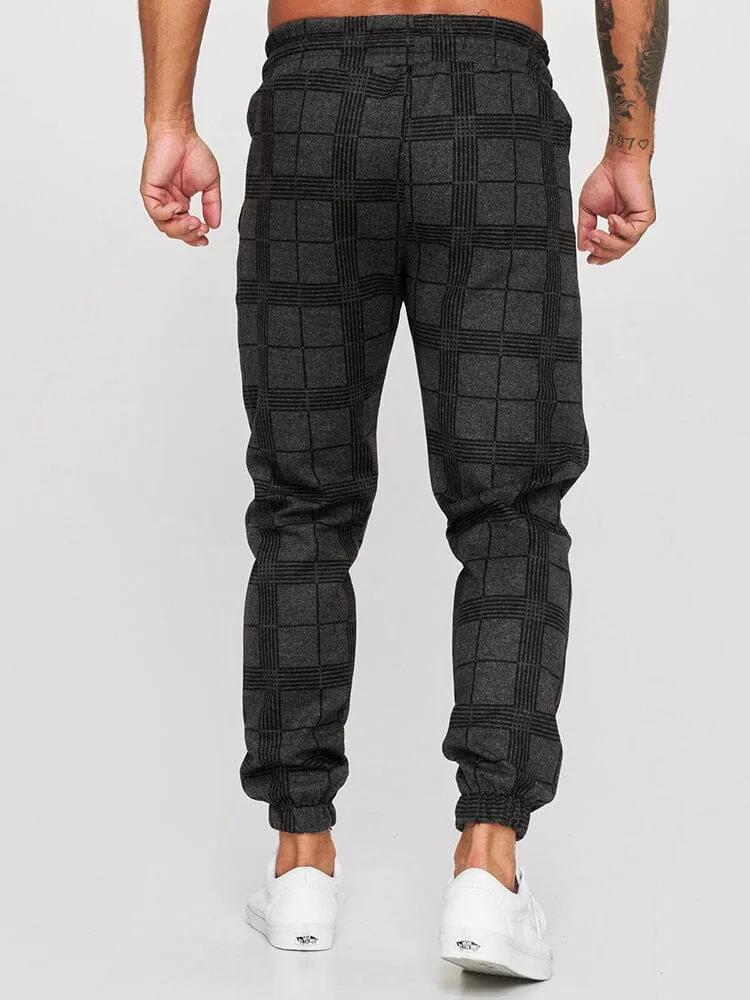 fitness casual printed drawstring pants