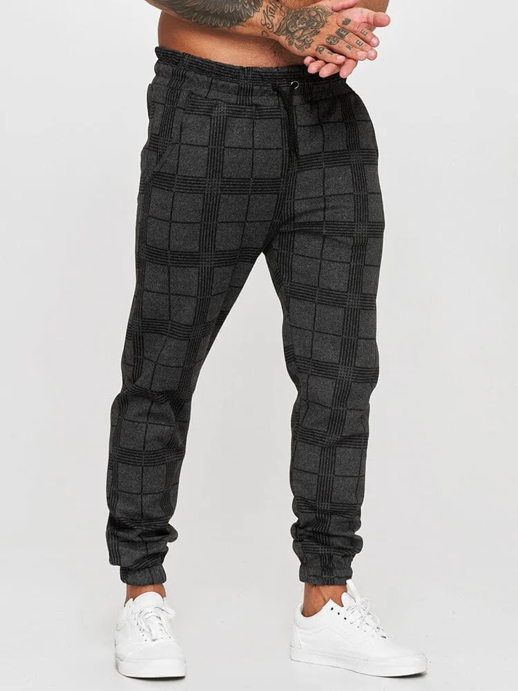 fitness casual printed drawstring pants