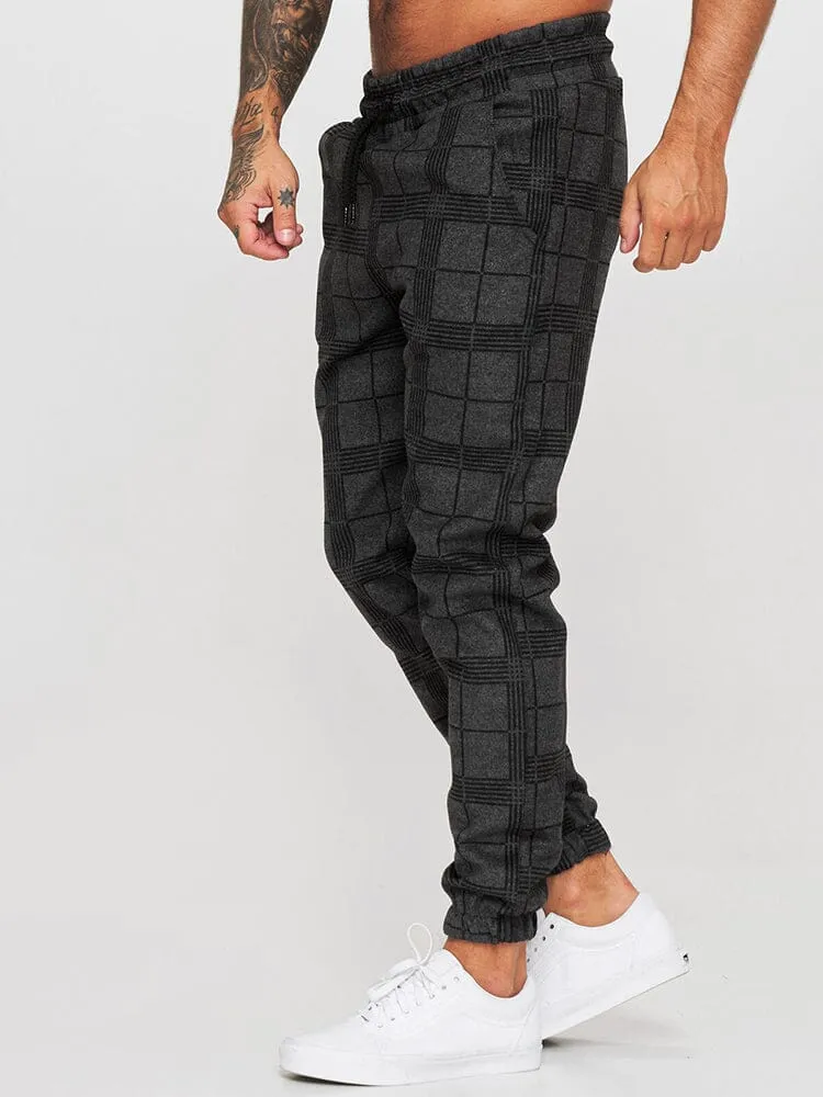 fitness casual printed drawstring pants