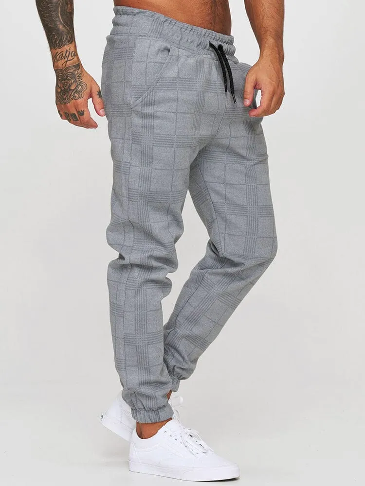 fitness casual printed drawstring pants