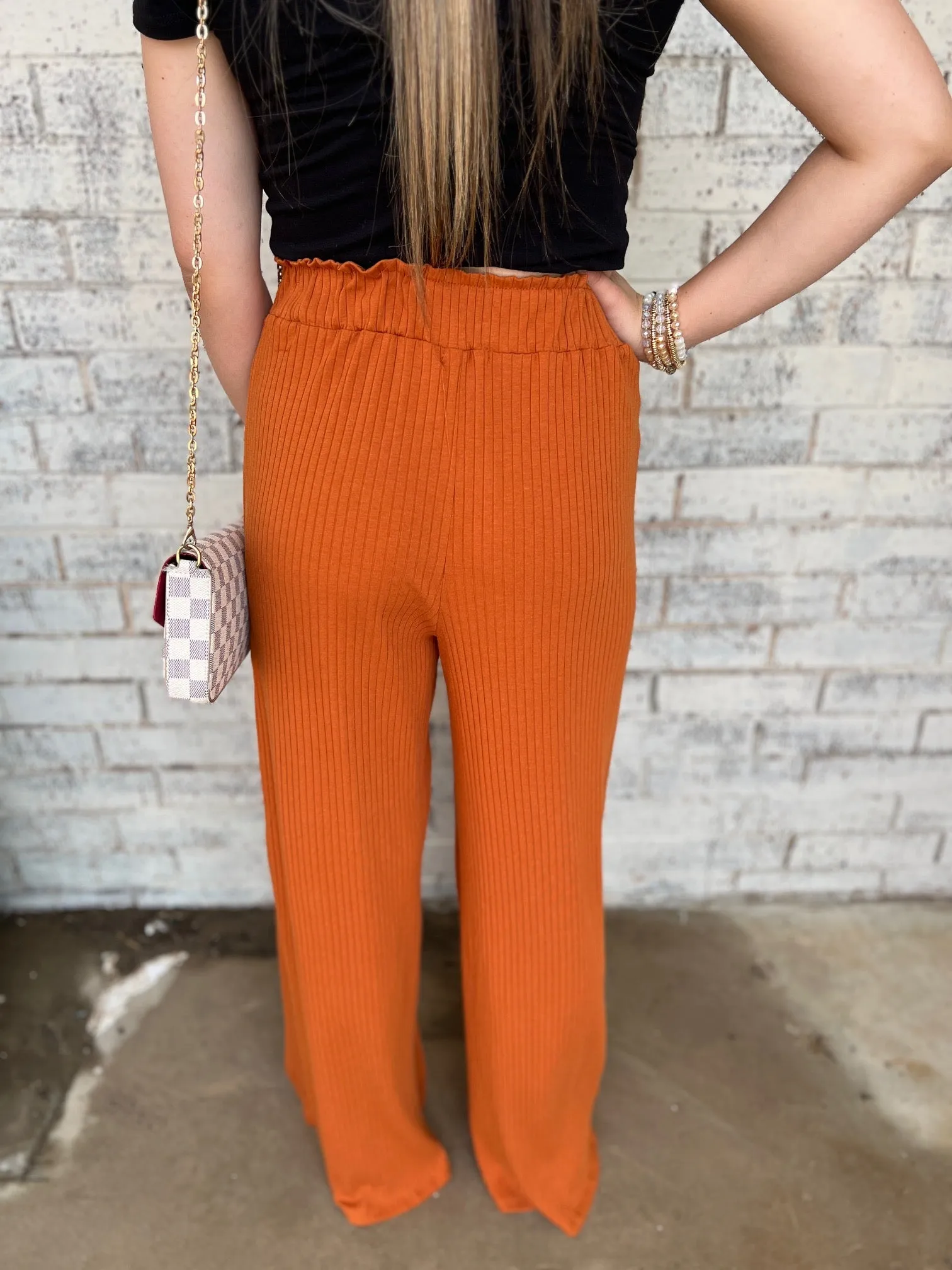 Happy Days Pants-Rust*
