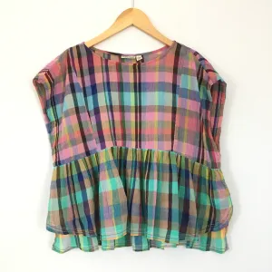 Holding Horses Plaid Top- Size XS