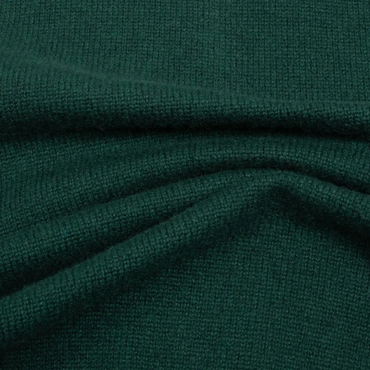 Holly Green Tiree 4ply Crew Neck Cashmere Sweater
