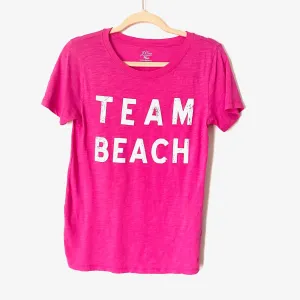 J. Crew Pink “Team Beach” Tee- Size XS