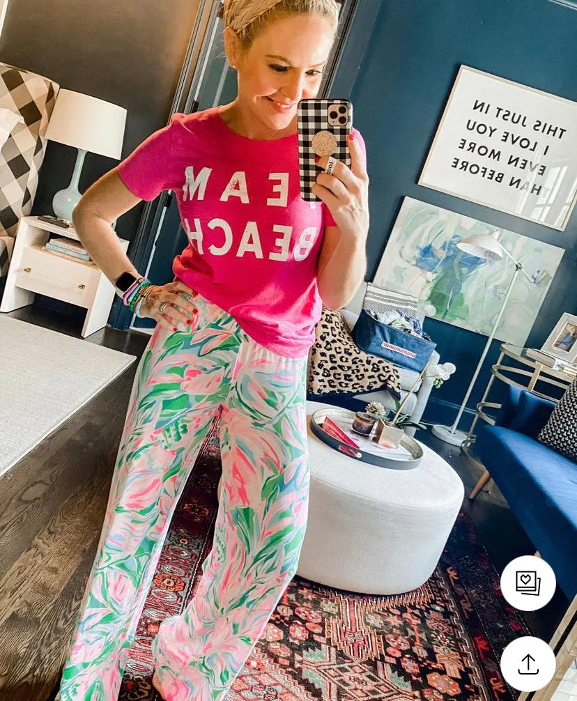 J. Crew Pink “Team Beach” Tee- Size XS