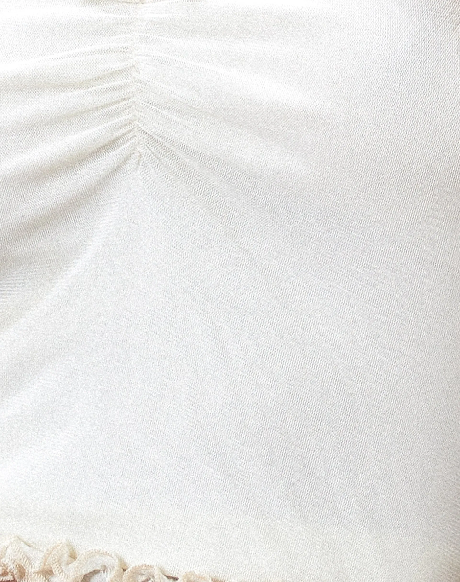 Jachai Frill Detail Bandeau Top in Off White