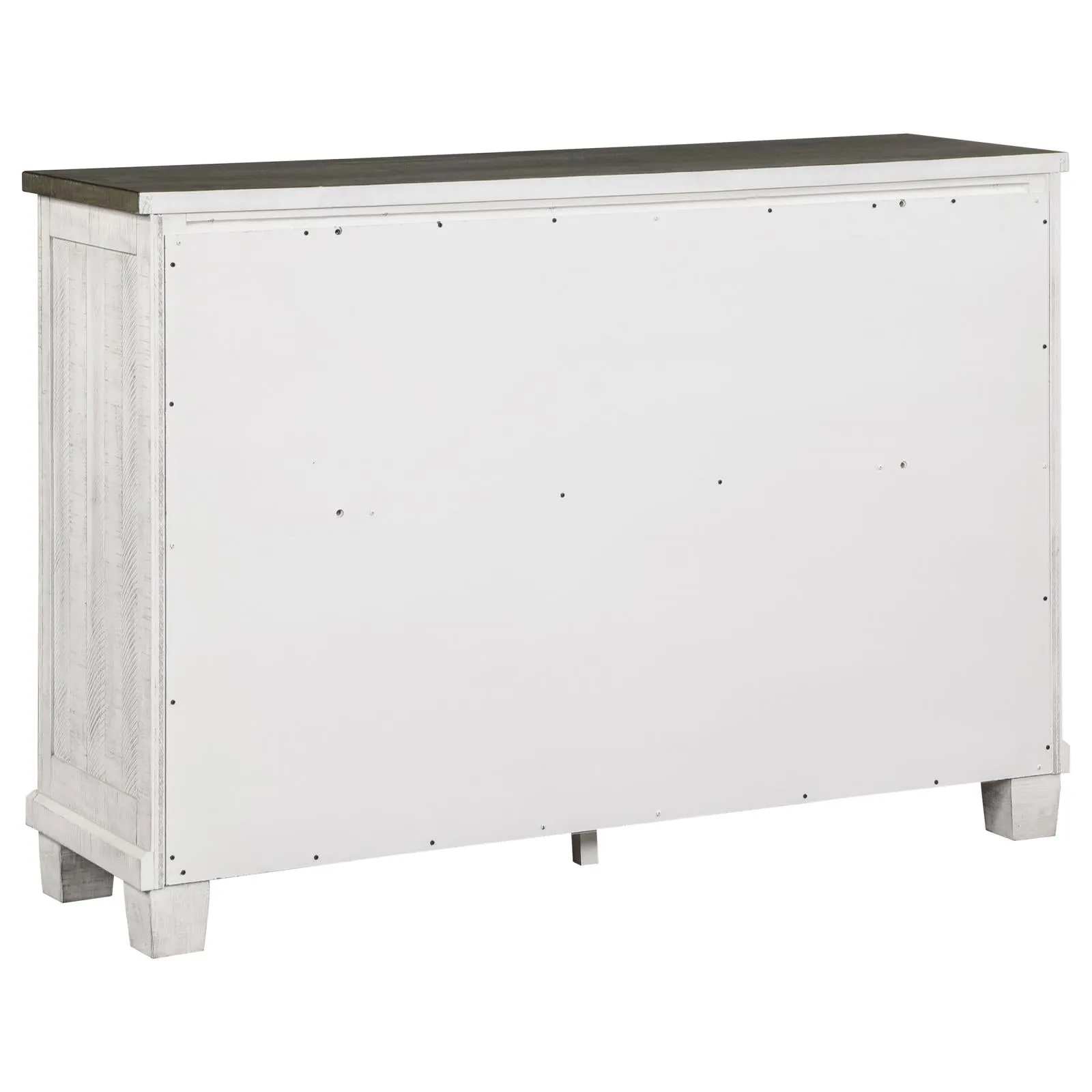Lilith 7-drawer Dresser Distressed Distressed Grey and White