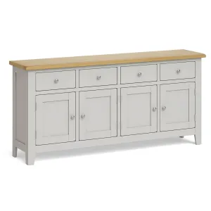 Lundy Grey 4 Door  Extra Large Sideboard