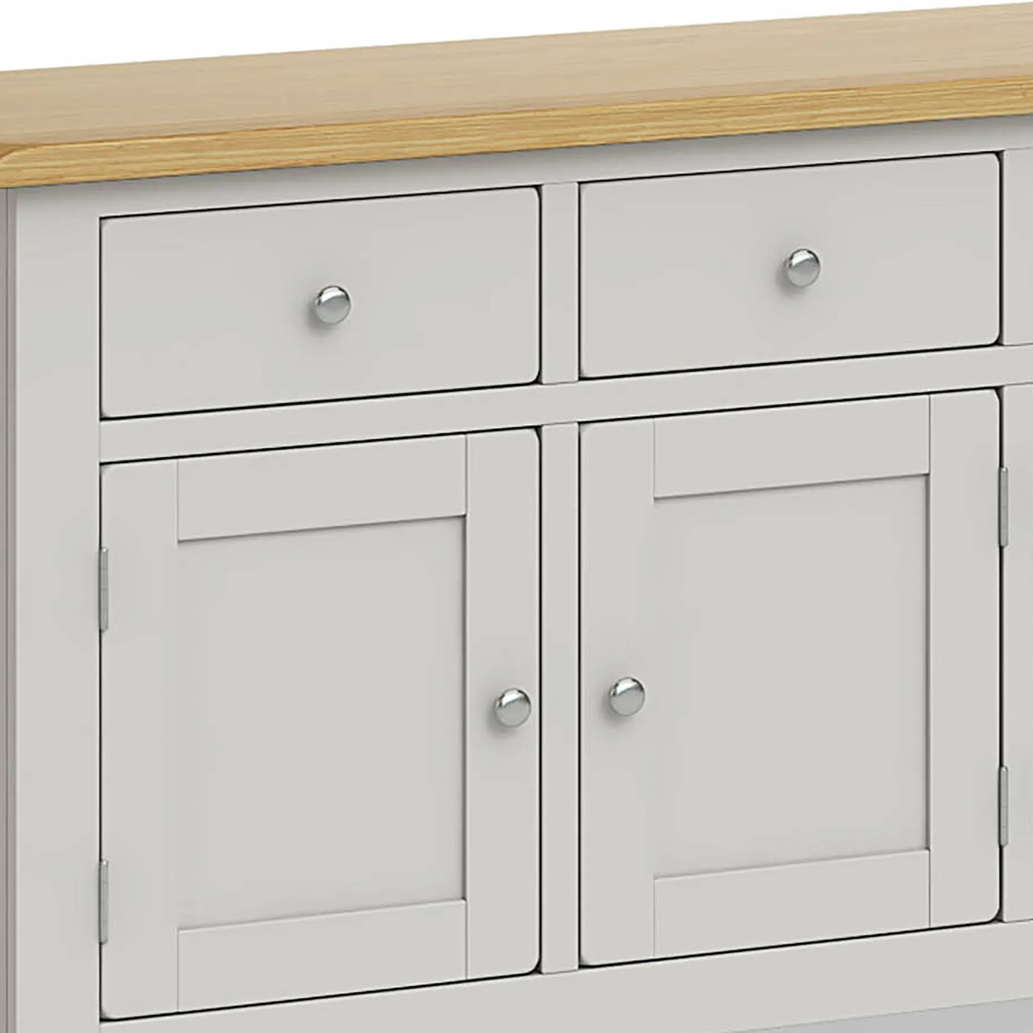 Lundy Grey 4 Door  Extra Large Sideboard