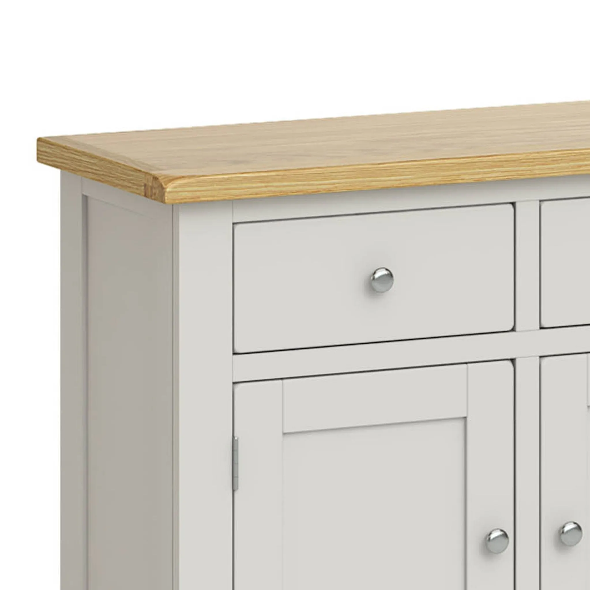 Lundy Grey 4 Door  Extra Large Sideboard