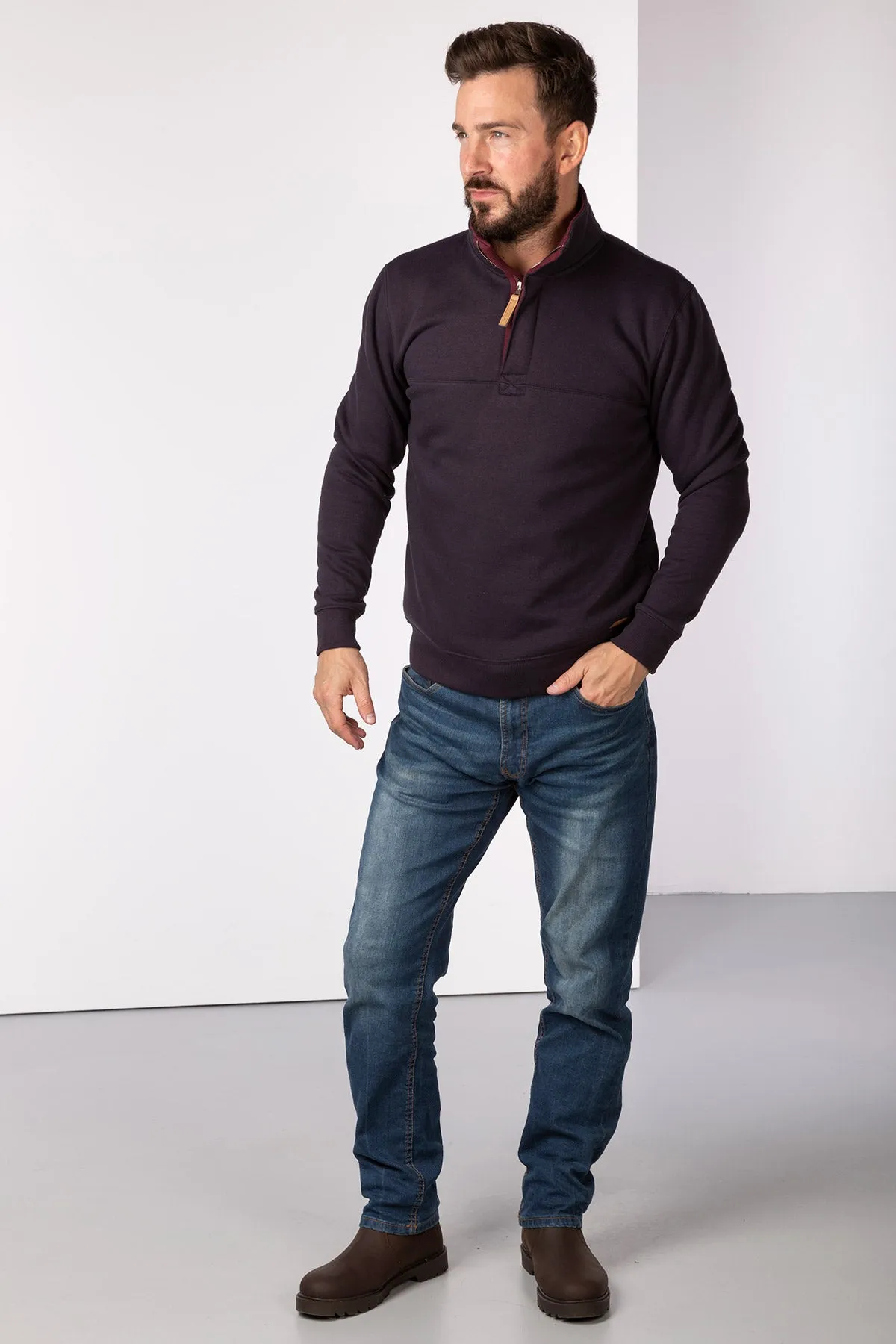 Men's Half Zip Sweatshirt - William