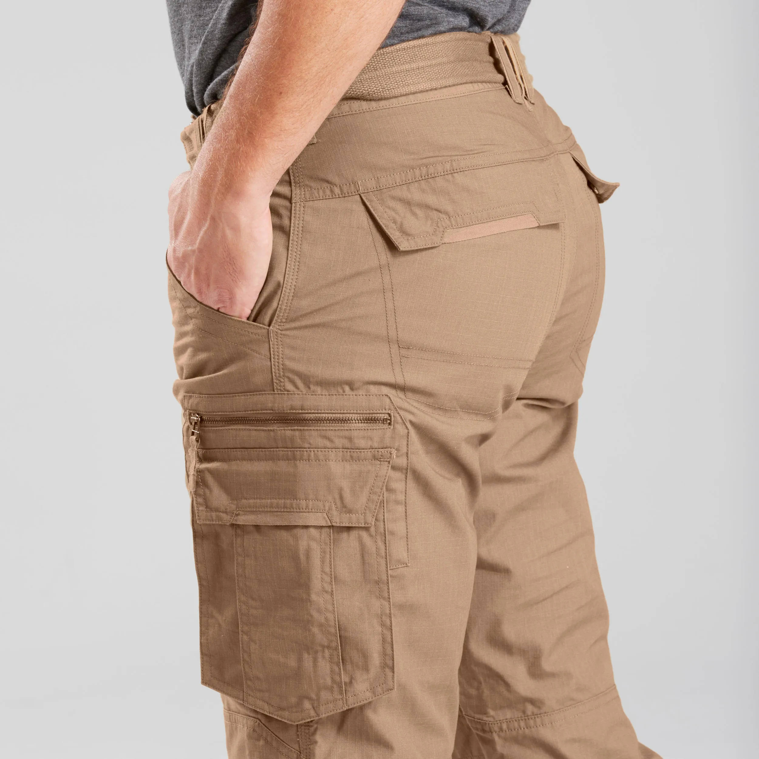 Men's trousers Forclaz 100 Travel for travel, brown