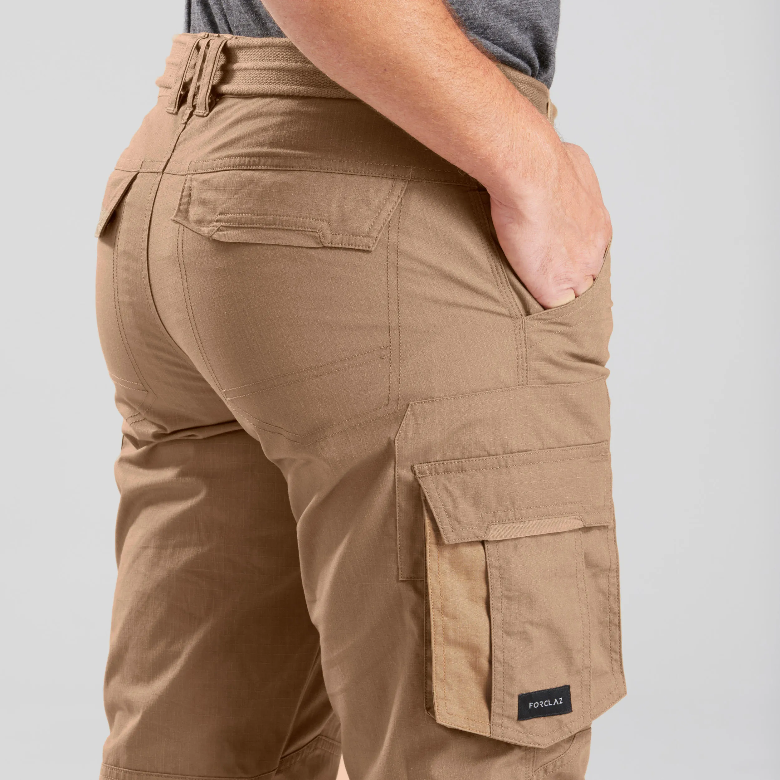 Men's trousers Forclaz 100 Travel for travel, brown