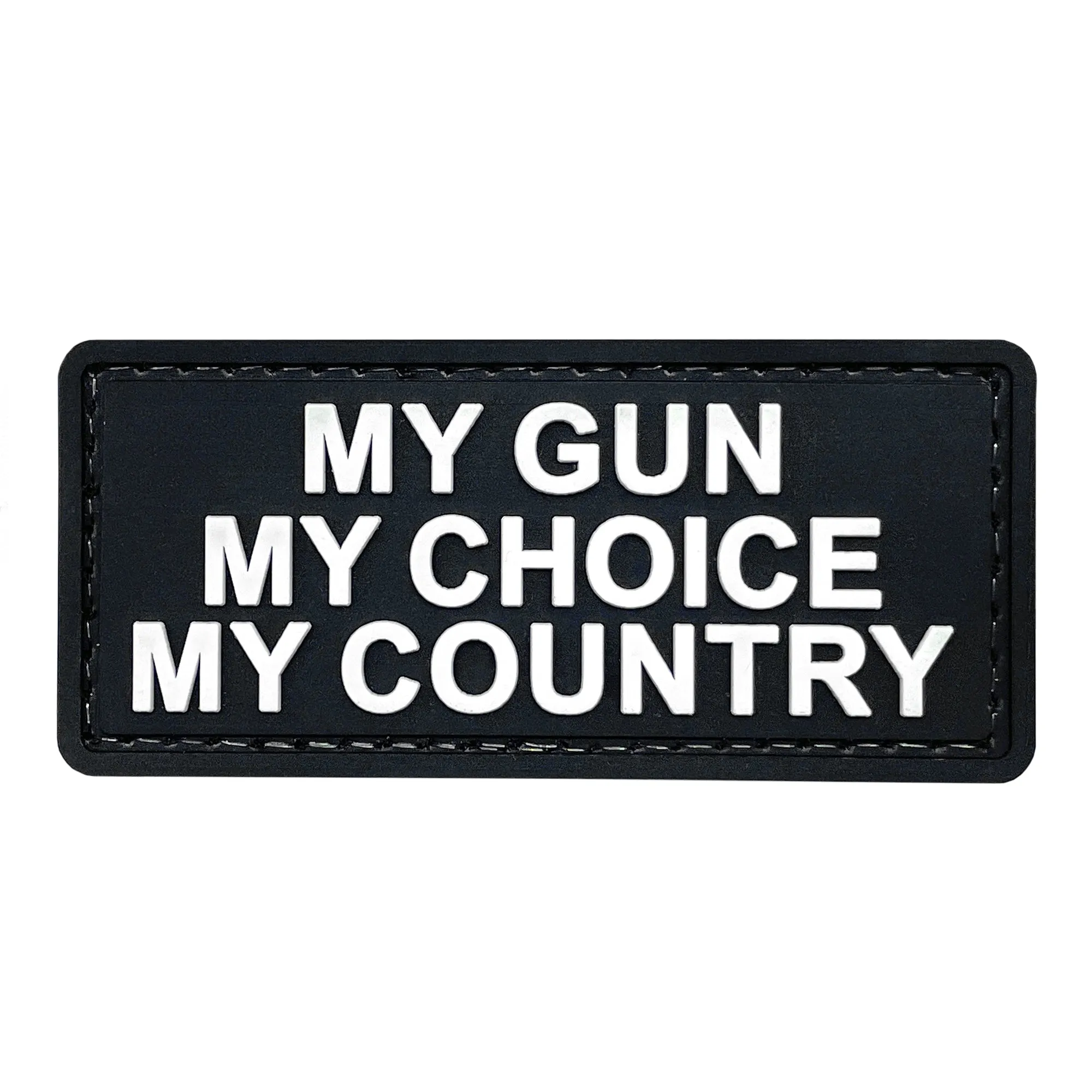 My Gun My Choice My Country Patch Black/White