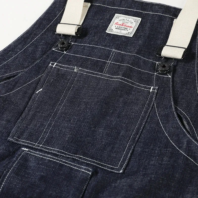 Naval Dungaree Army Vintage Style Denim Men Overalls - Loose Fit
