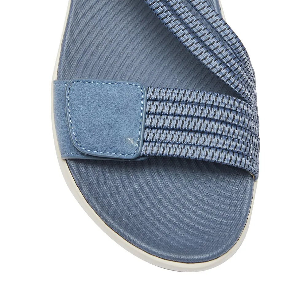 Neon Sandal in Denim Multi