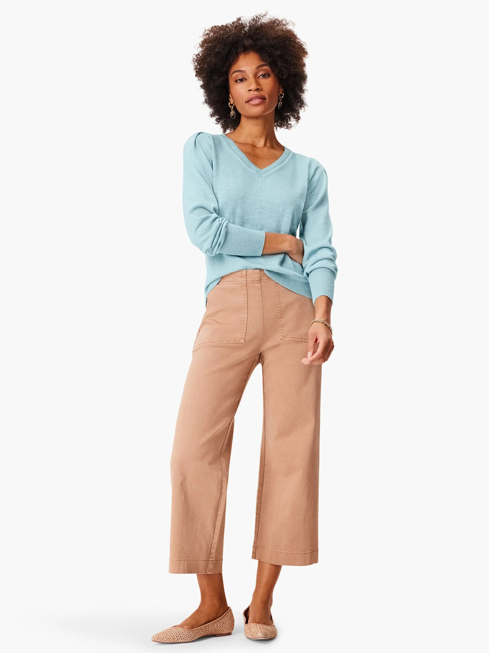 Nic   Zoe All Day Wide Leg Crop Jean
