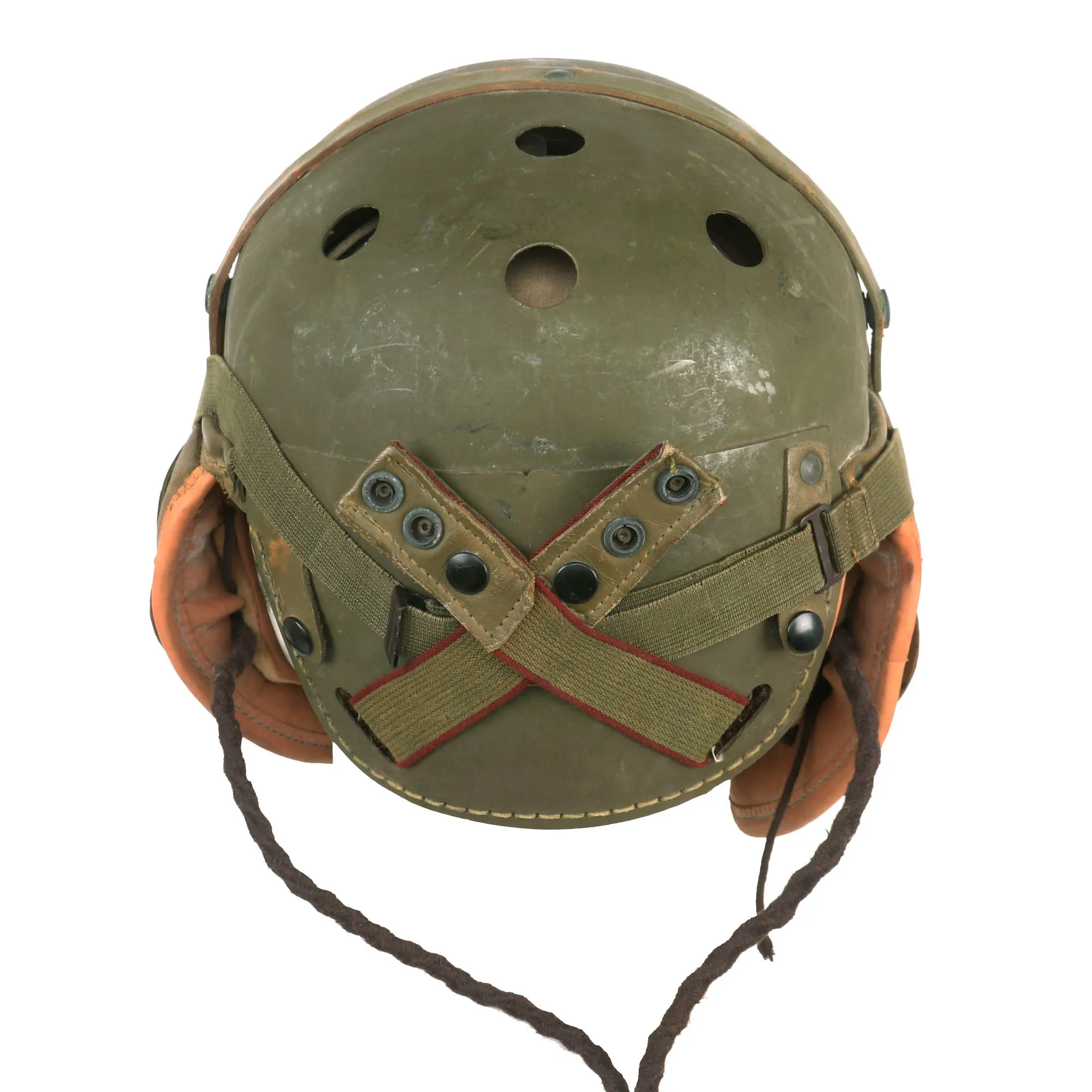 Original U.S. WWII Tanker Set - M38 Helmet & Goggles with Coveralls & Matching Hat