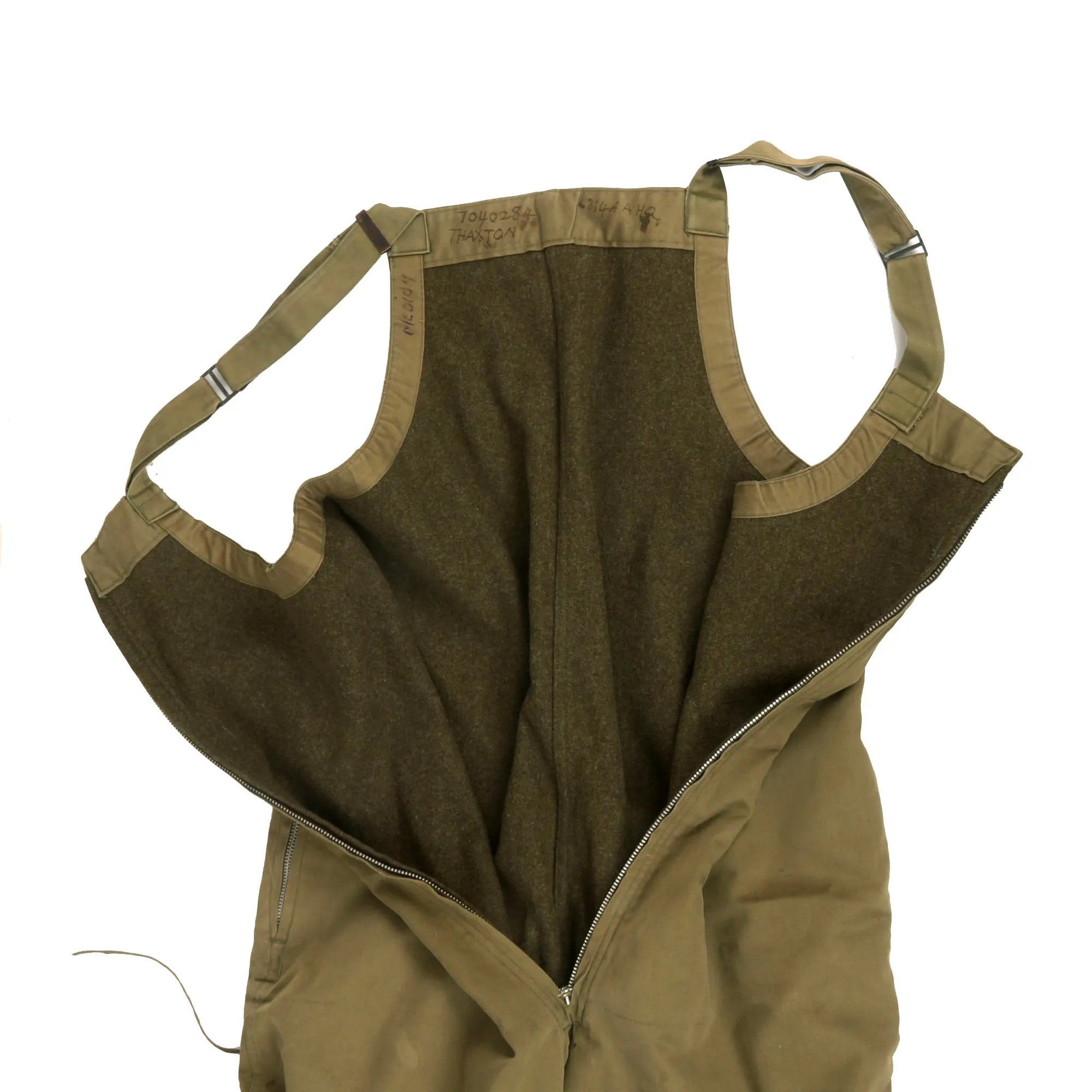Original U.S. WWII Tanker Set - M38 Helmet & Goggles with Coveralls & Matching Hat