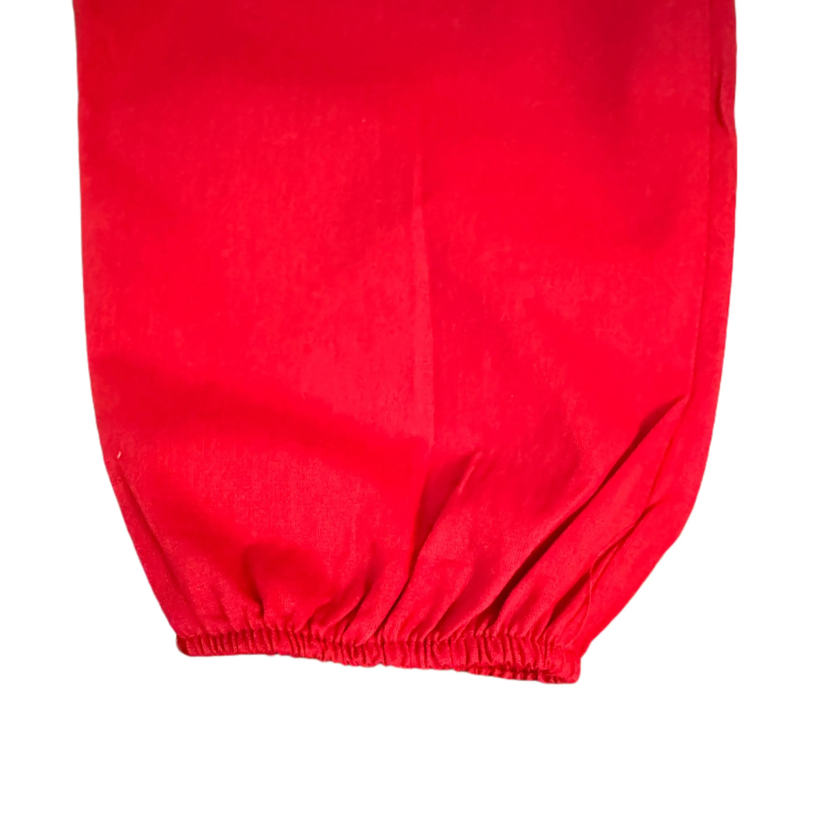 Red Baseball Romper