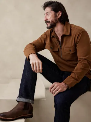 Rugged Cotton Half-Zip