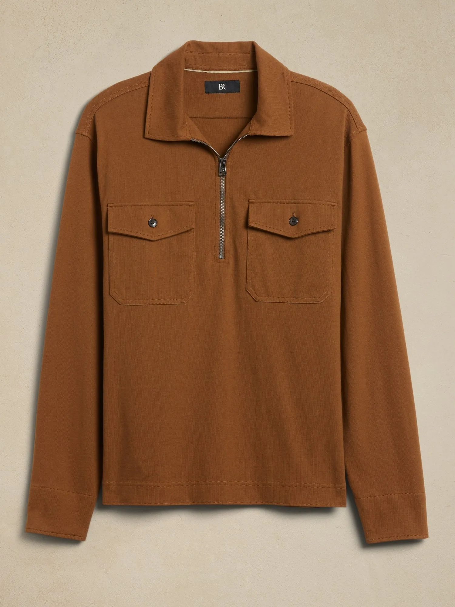 Rugged Cotton Half-Zip