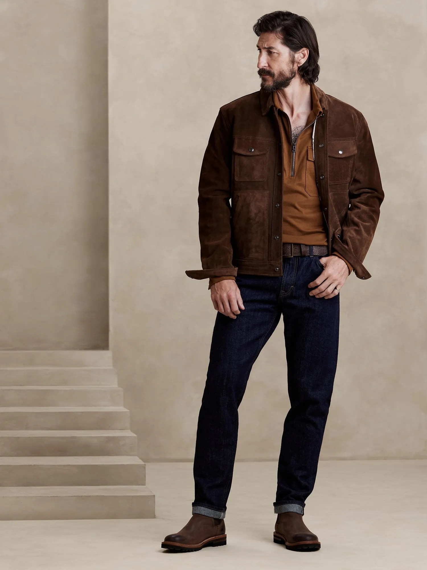 Rugged Cotton Half-Zip