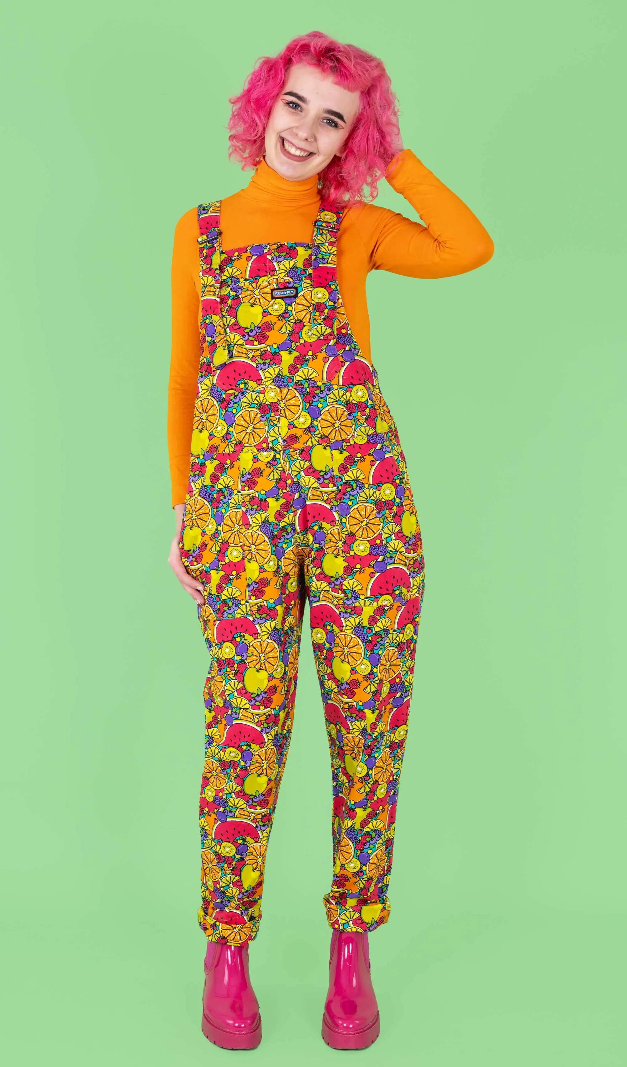Run and Fly Tutti Frutti Twill Dungarees