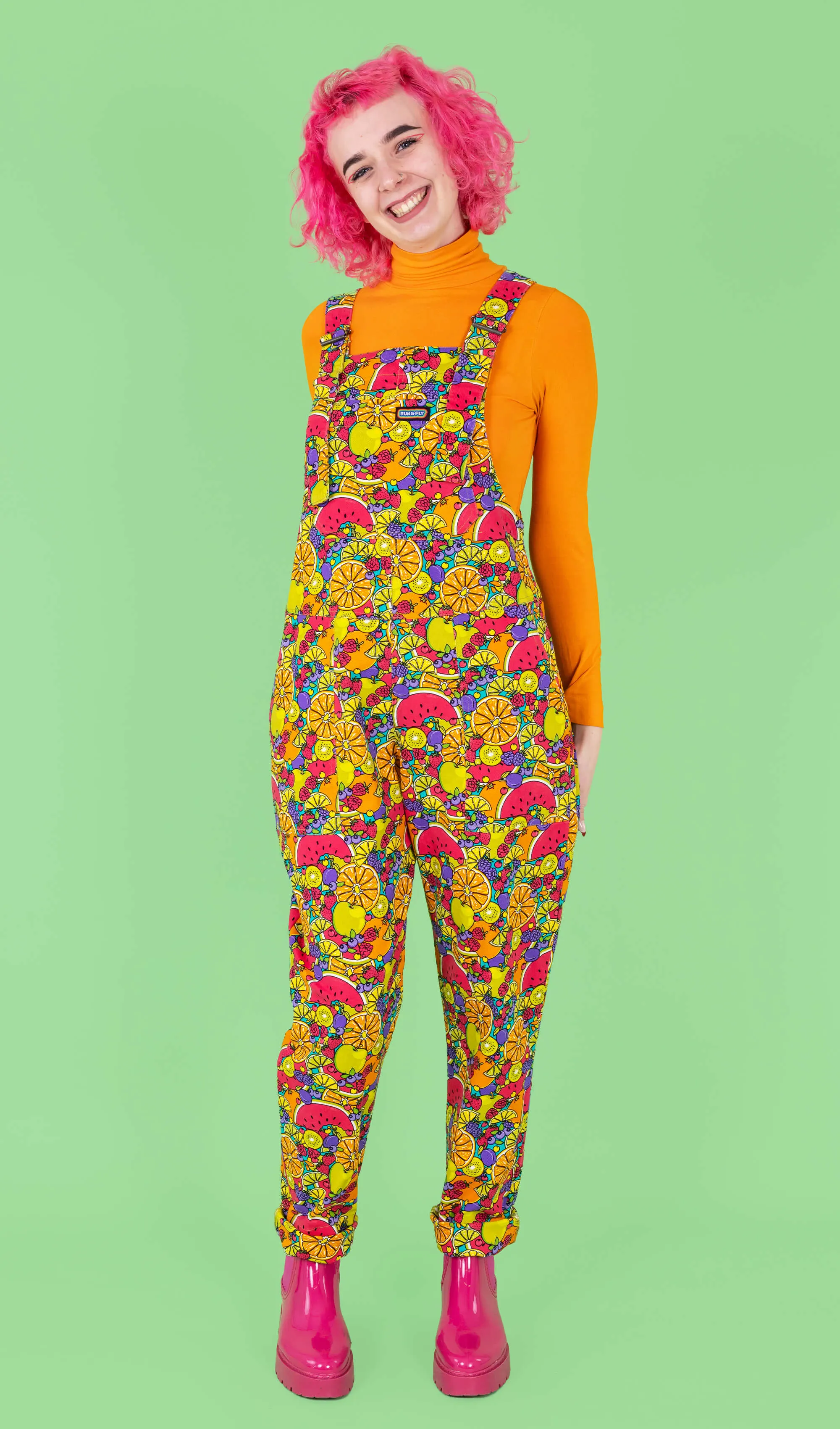Run and Fly Tutti Frutti Twill Dungarees
