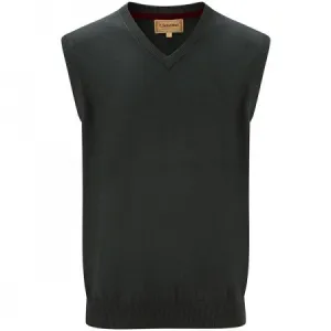 Schoffel Sleeveless Cotton Cashmere V Neck Sweater - Racing Green Size Small