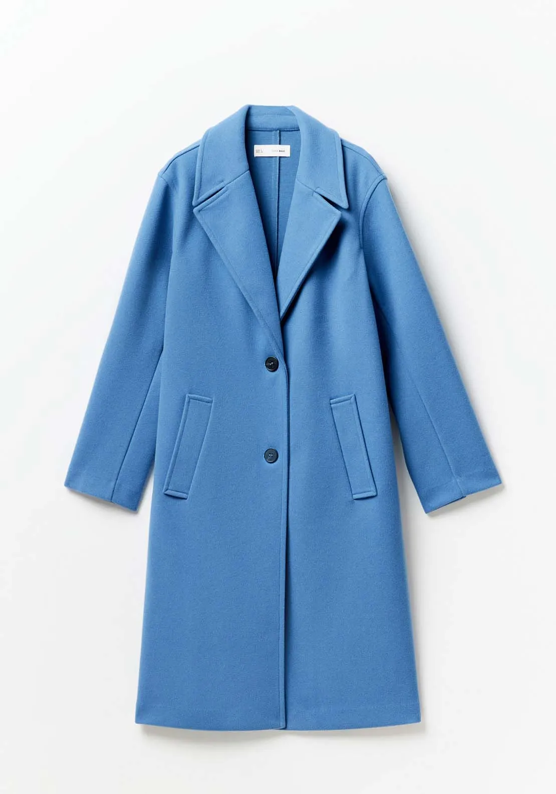 Single Breasted Coat - Royal