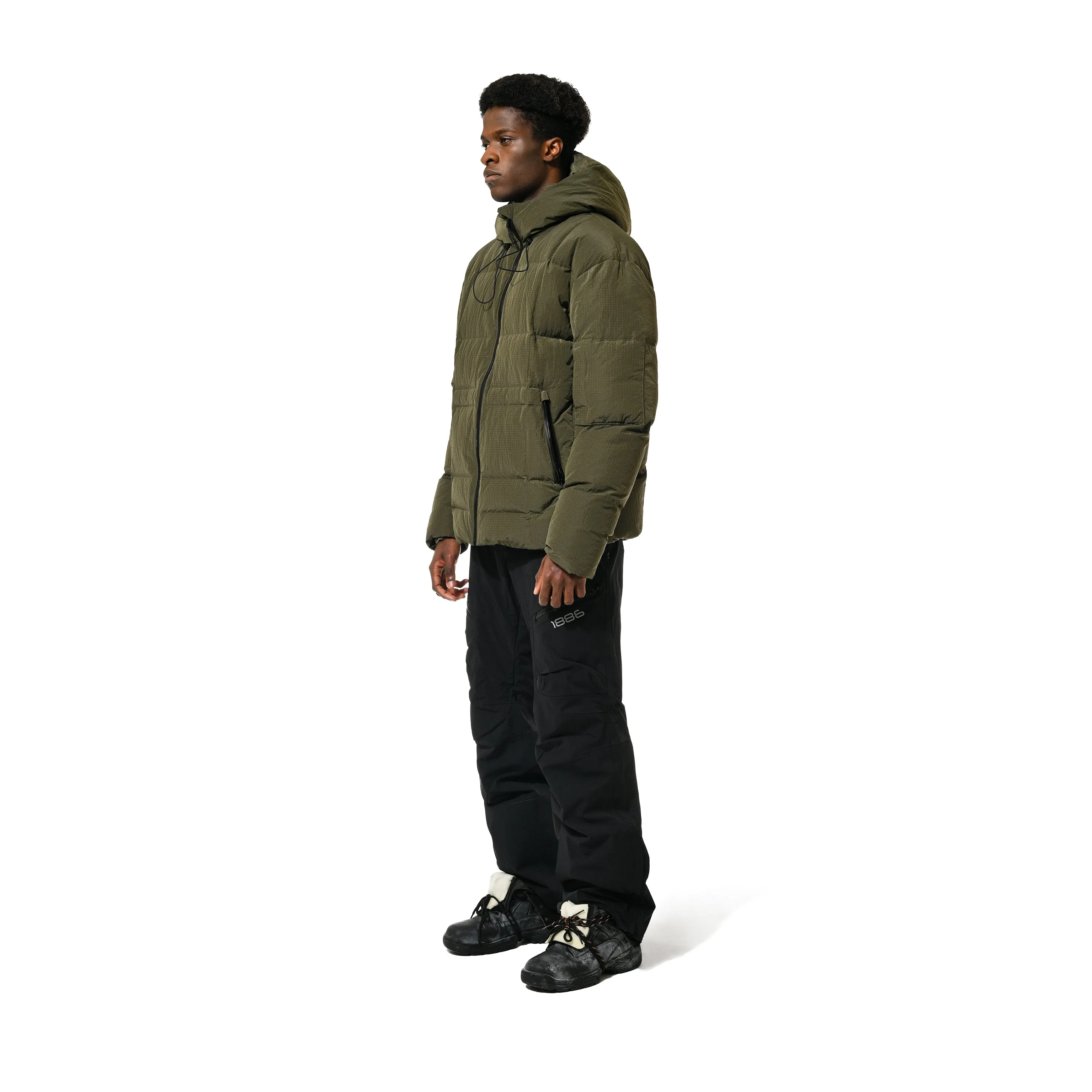 SKI PUFFER JKT - ARMY GREEN