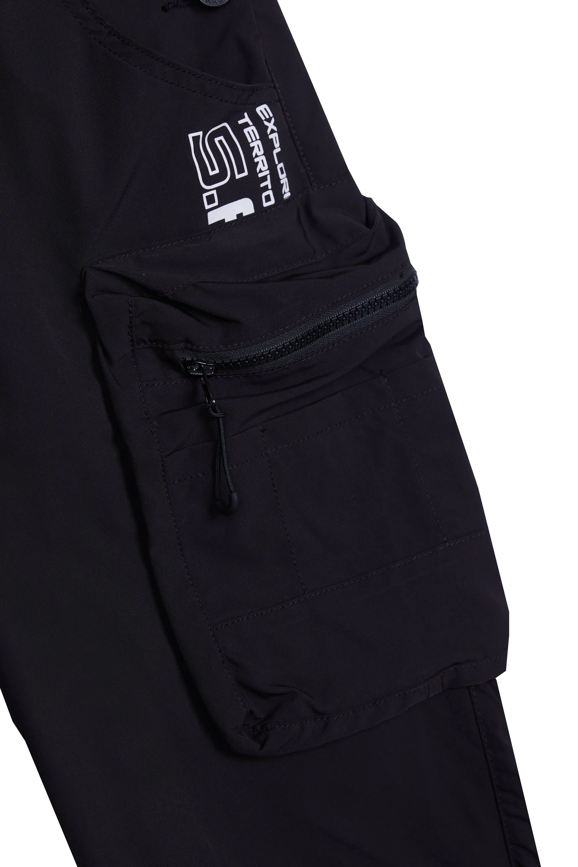 Smoke Rise - Nylon Utility Overall - Black
