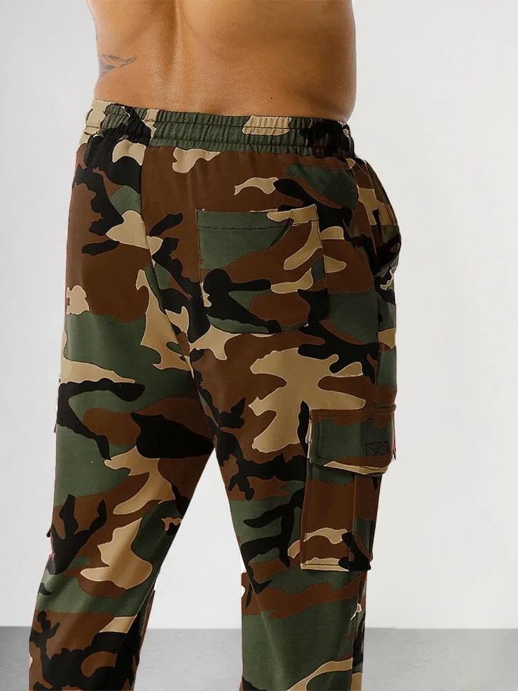 Splicing Camouflage Sports Fitness Pants