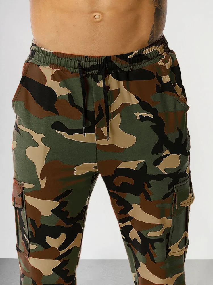 Splicing Camouflage Sports Fitness Pants