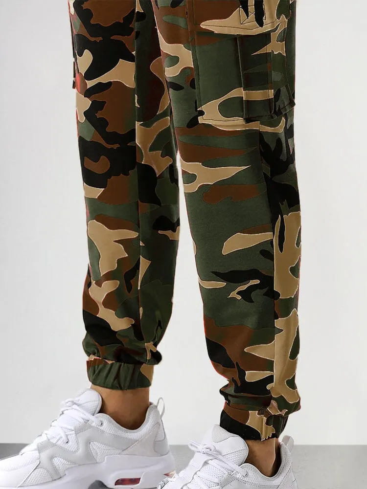 Splicing Camouflage Sports Fitness Pants