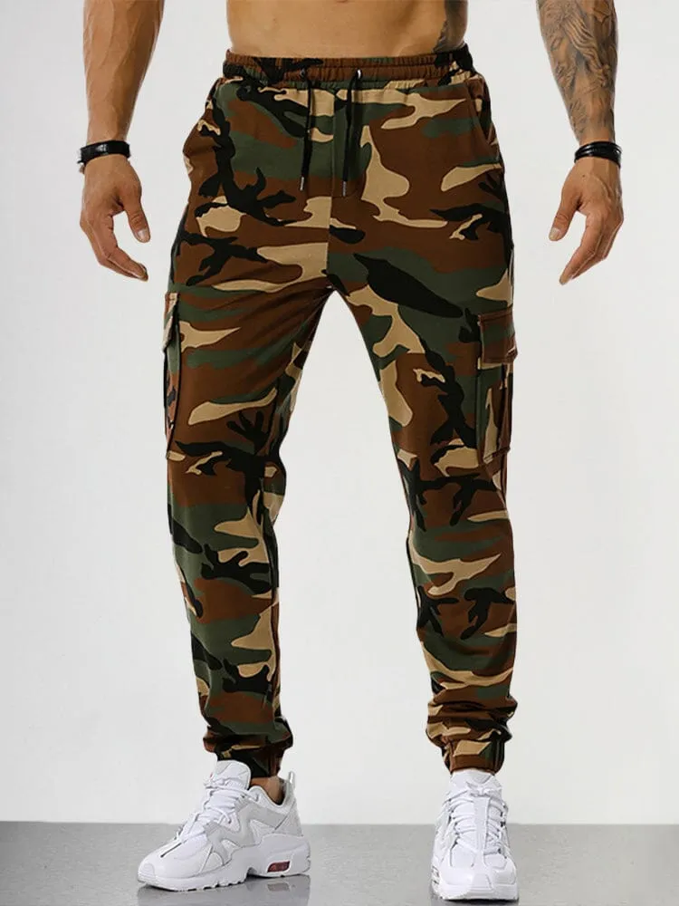 Splicing Camouflage Sports Fitness Pants